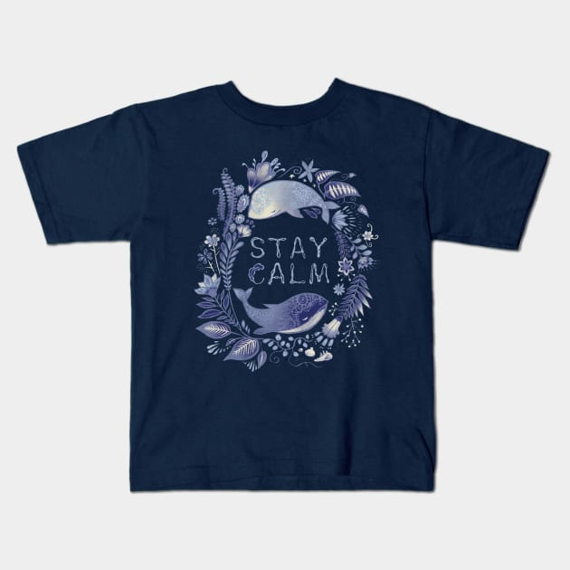 Stay Calm Kids T-Shirt by akaneyabushita